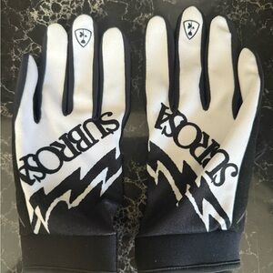 Black and White Shadow Subrosa Size Small Gloves